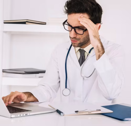 doctor with IT issues